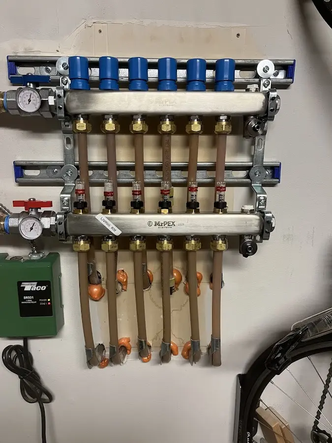 Plumber performing Gas Line Installation at a residential property in Yountville